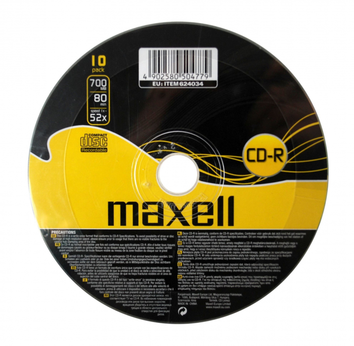 CD-R Maxell 700Mb, 80 min, 52X, set 10 buc-624034.41.IN [2]