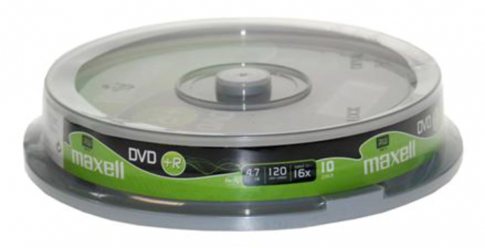 Maxell - DVD+R, 4.7Gb, 16X , Maxell , Cake Box , 10 buc / pret/set [2]