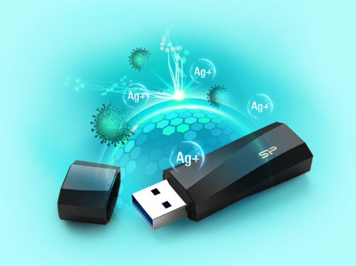 Memorie flash USB 3.2 Gen 1, 128 Gb, Silicon Power Blaze B07, cu capac, neagra [7]