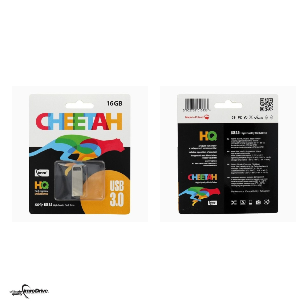 Memorie USB 16 GB Imro Cheetah, USB 3.0, viteza citire 40 MB/s, USB-A, viteza scriere 25 MB/s [4]
