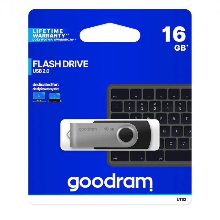 Memorie USB Goodram UTS2, 16GB, USB 2.0, Negru [5]