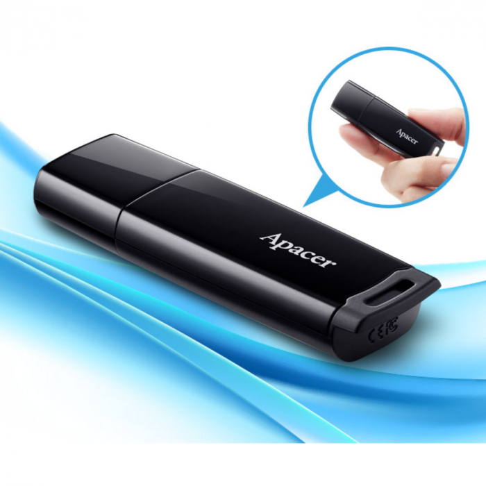 Memorie USB 2.0 Apacer 64GB, AH336 cu capac, negru [3]