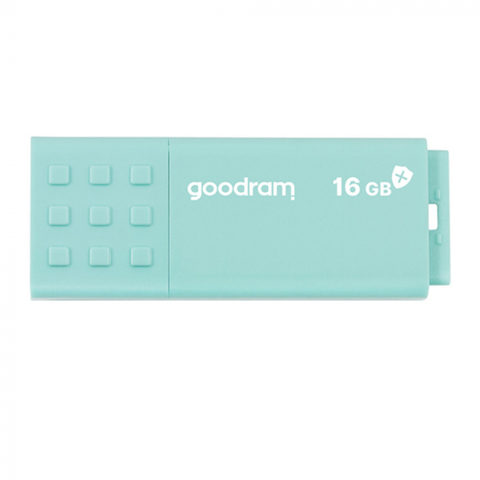 Memorie USB 3.0, 16 GB, Goodram UME3 Care, cu capac, albastra [2]