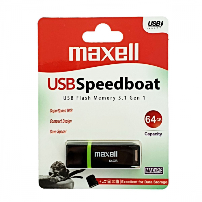 Memorie USB MAXELL SPEEDBOAT, USB 3.1, 64GB [4]