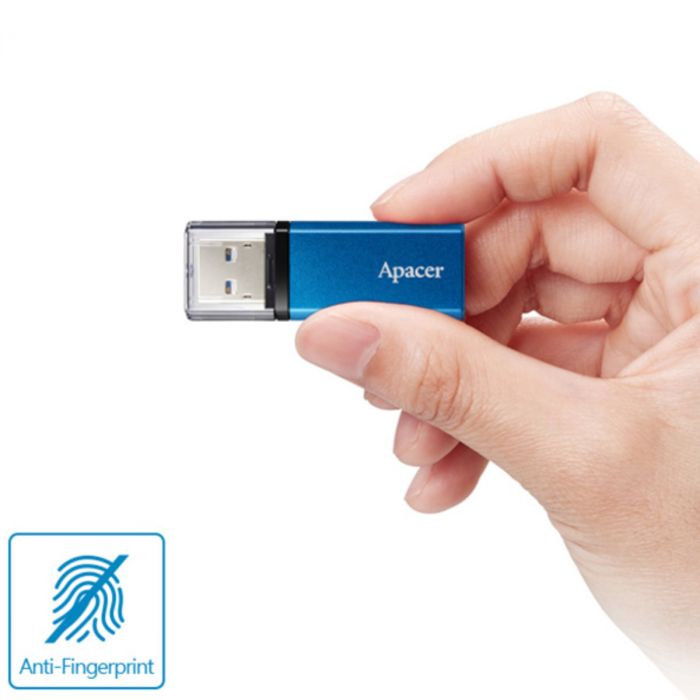 Memorie USB 3.2 Apacer 32Gb, AH25C, cu capac, albastru [5]