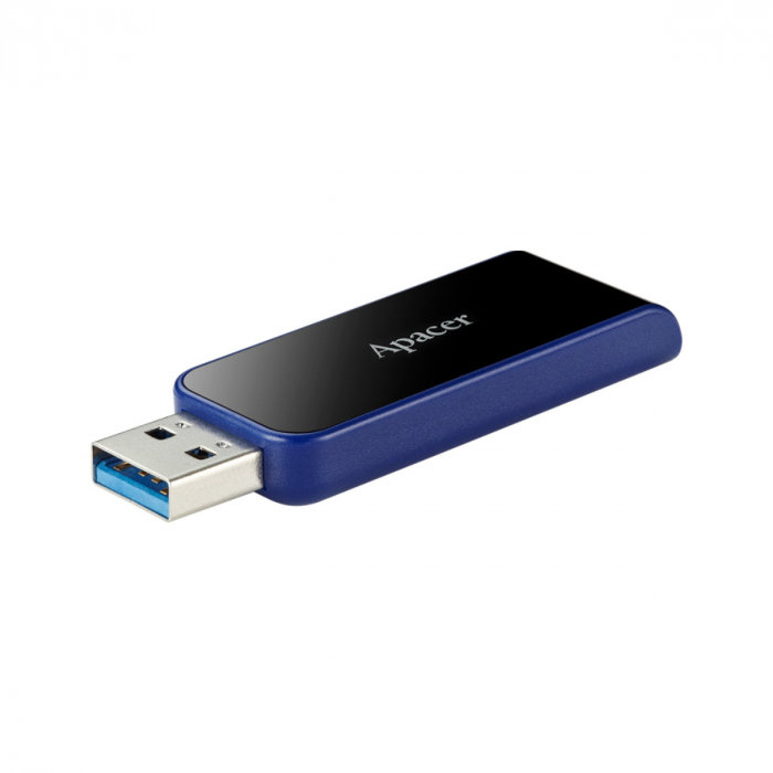 Memorie USB 3.2 Apacer 64GB, AH356 retractabila, albastru cu negru [2]