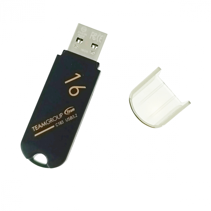 Memorie USB 3.2 Gen 1, 16 Gb, TeamGroup 04260, cu capac, neagra [4]