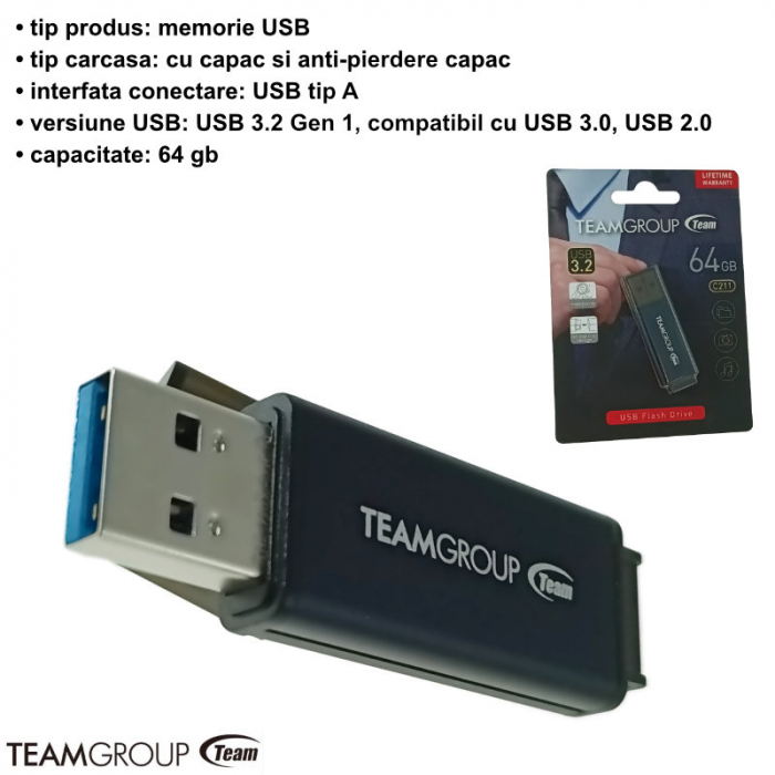 Memorie USB Team Group C211 64GB USB 3.2 [5]