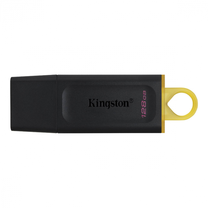 Memorie USB 3.2 Kingston Data Traveler Exodia, 128gb, cu capac si inel breloc, neagra [3]