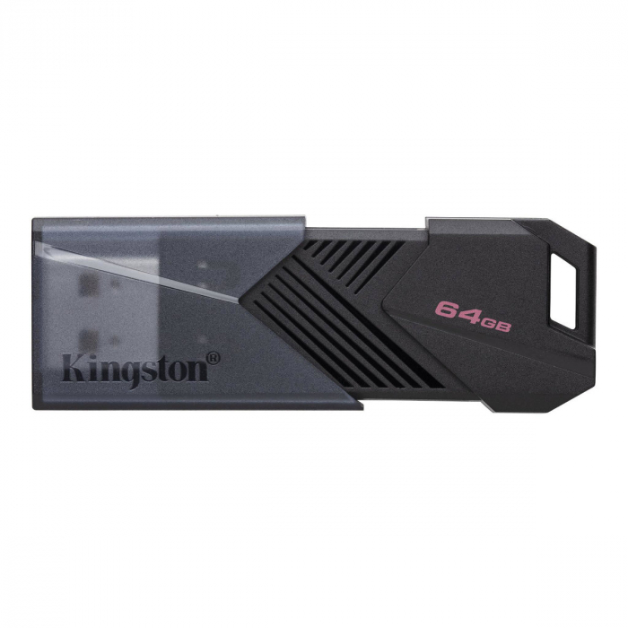 Memorie USB 3.2 Kingston DataTraveler Exodia Onyx, 64gb, capac retractabil, neagra [1]