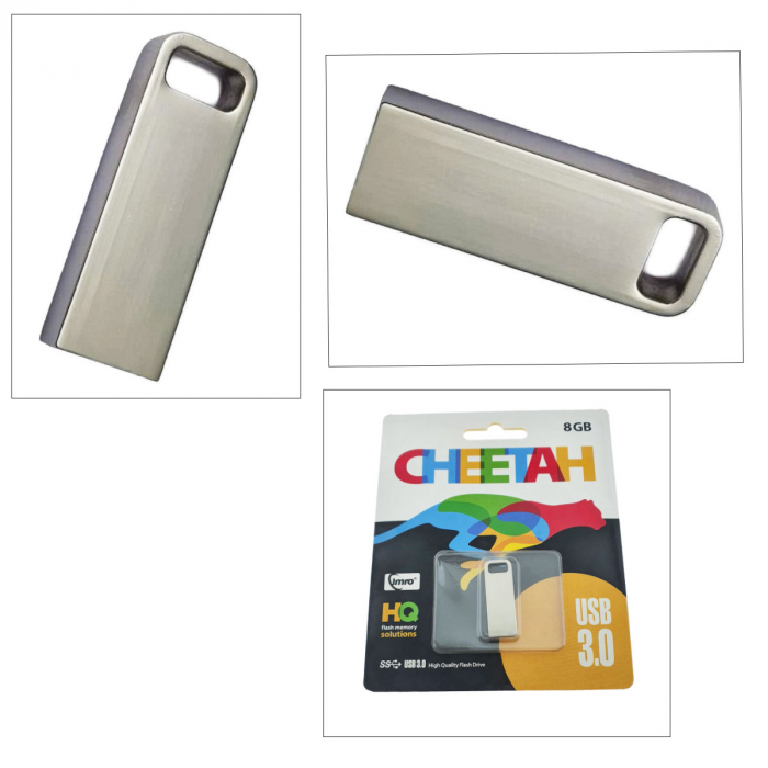 Memorie USB Imro Cheetah 8GB USB 3.0, design compact, carcasa metalica [3]
