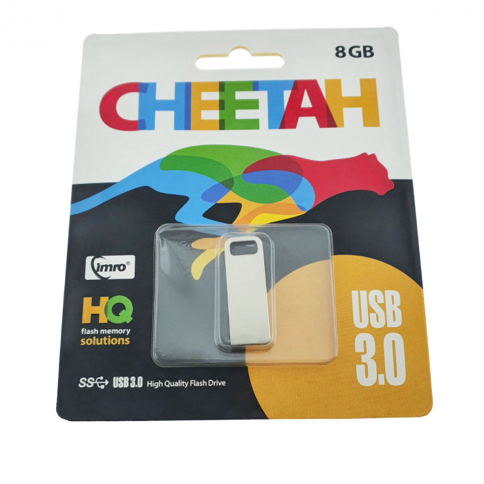 Memorie USB Imro Cheetah 8GB USB 3.0, design compact, carcasa metalica [2]