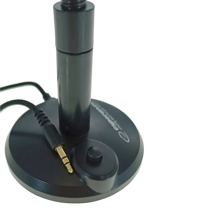 Microfon cu suport, Esperanza Sonic 95791, buton On/Off, cablu 150 cm, conector jack 3.5mm, negru [4]