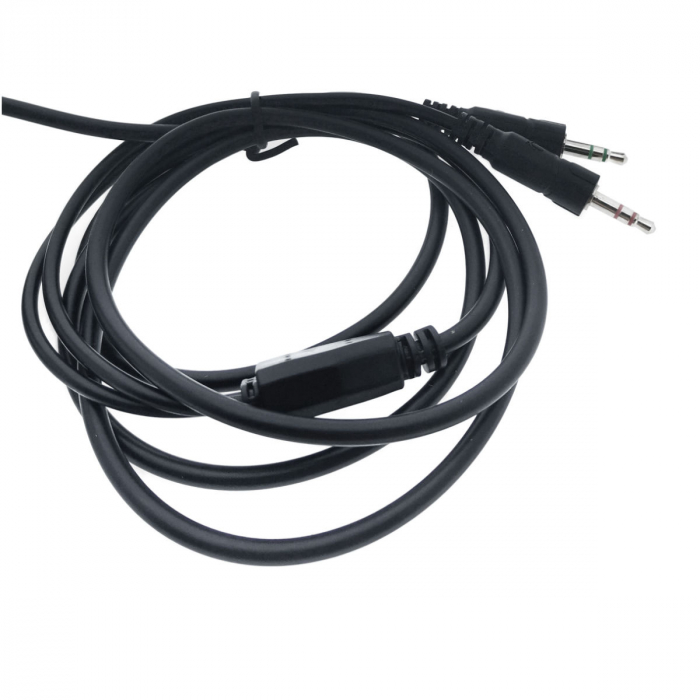 Microfon gaming F18, cu baza 154 x136 mm, conector jack 3.5mm, negru cu gri [6]