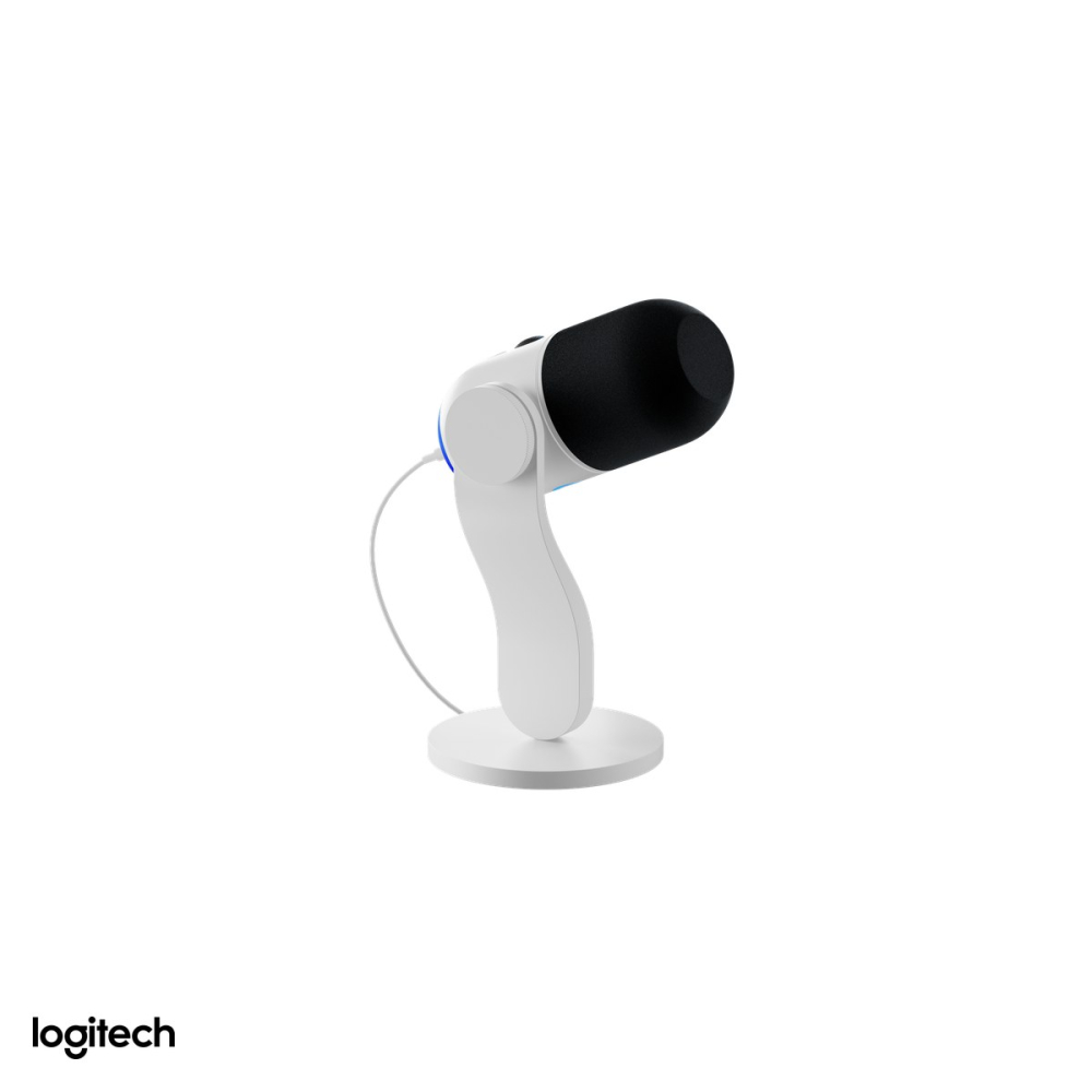 Microfon gaming USB Logitech G Yeti GX dinamic, supercardioid, 24 bit / 96 kHz, iluminare LIGHTSYNC RGB in doua zone, Smart Audio Lock, alb, 988-000576 [5]