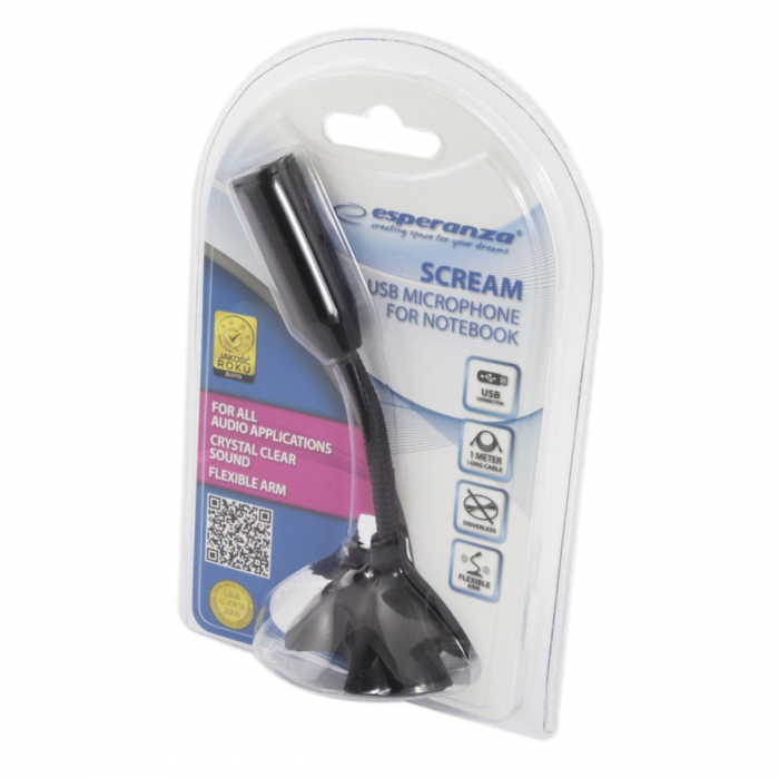 Microfon USB pentru Note -book-uri, Esperanza, EH179, Scream [3]