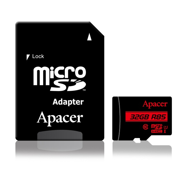 Card microSDHC UHS-I Apacer, 32GB, clasa10 cu adaptor SD [2]