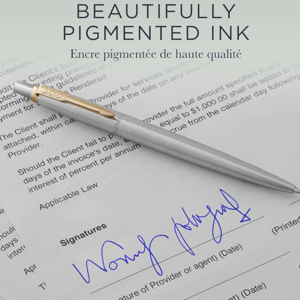 Mina Originala Parker QuinkFlow Albastra, pentru Scriere Clara, Uz Zilnic si Profesional, cu Varf din Carbura de Tungsten 0.8 mm [4]