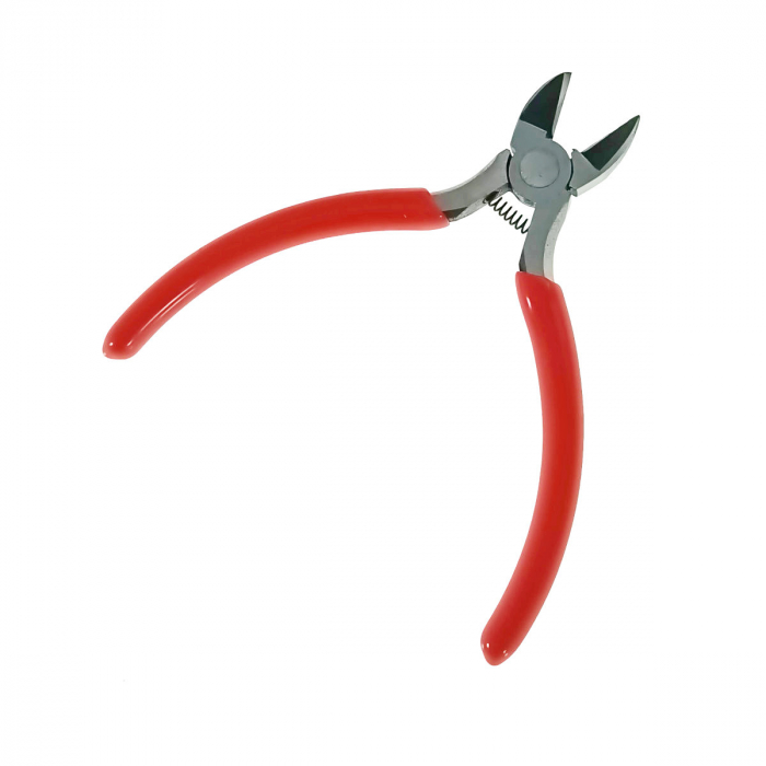 Mini cleste taiere laterala, cu arc, Xtreme 00548, 125mm, rosu [4]
