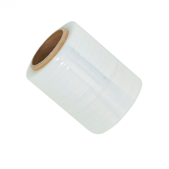 Mini rola 245g folie stretch elastica, 10 cm latime, lungime 150 m, PR-9340-W, pentru ambalare, transparenta [4]
