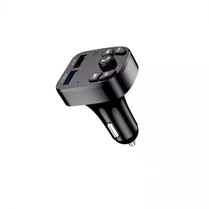 Modulator FM cu bluetooth si incarcare 2 x USB 3.1A, Jellico F10, cu MP3 player USB, negru [2]