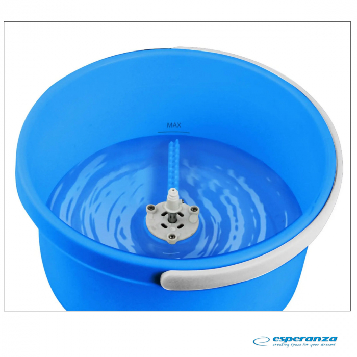 Set mop rotativ Esperanza Spin Mop, cu galeata si storcator, rotire 360 grade, diametru mop 25.5 cm [3]