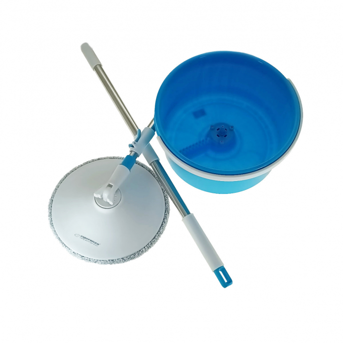 Set mop rotativ Esperanza Spin Mop, cu galeata si storcator, rotire 360 grade, diametru mop 25.5 cm [2]