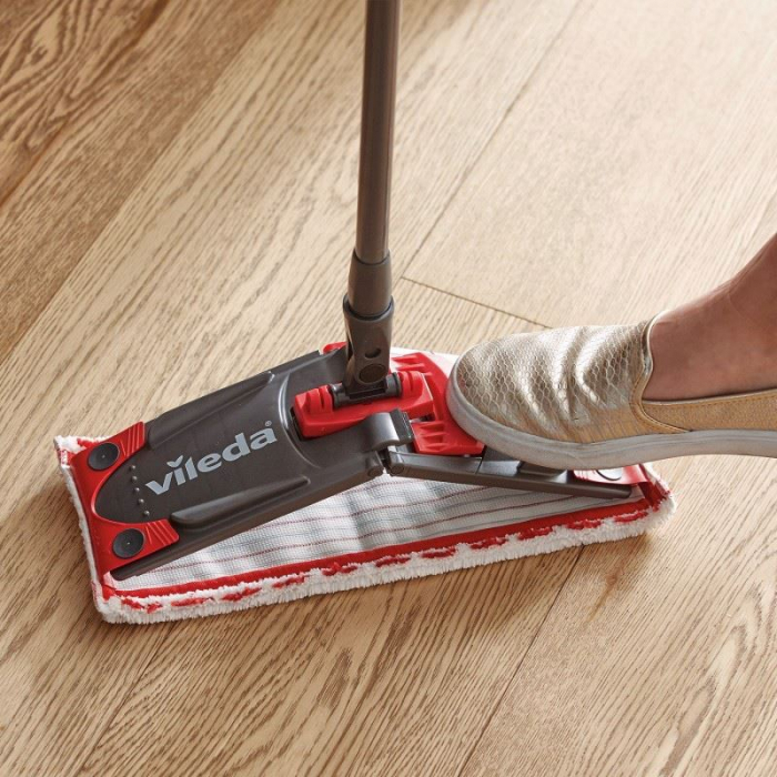 Mop plat confort Vileda UltraMax 04 XL 21204, microfibra 2in1, cu maner rotativ telescopic [3]