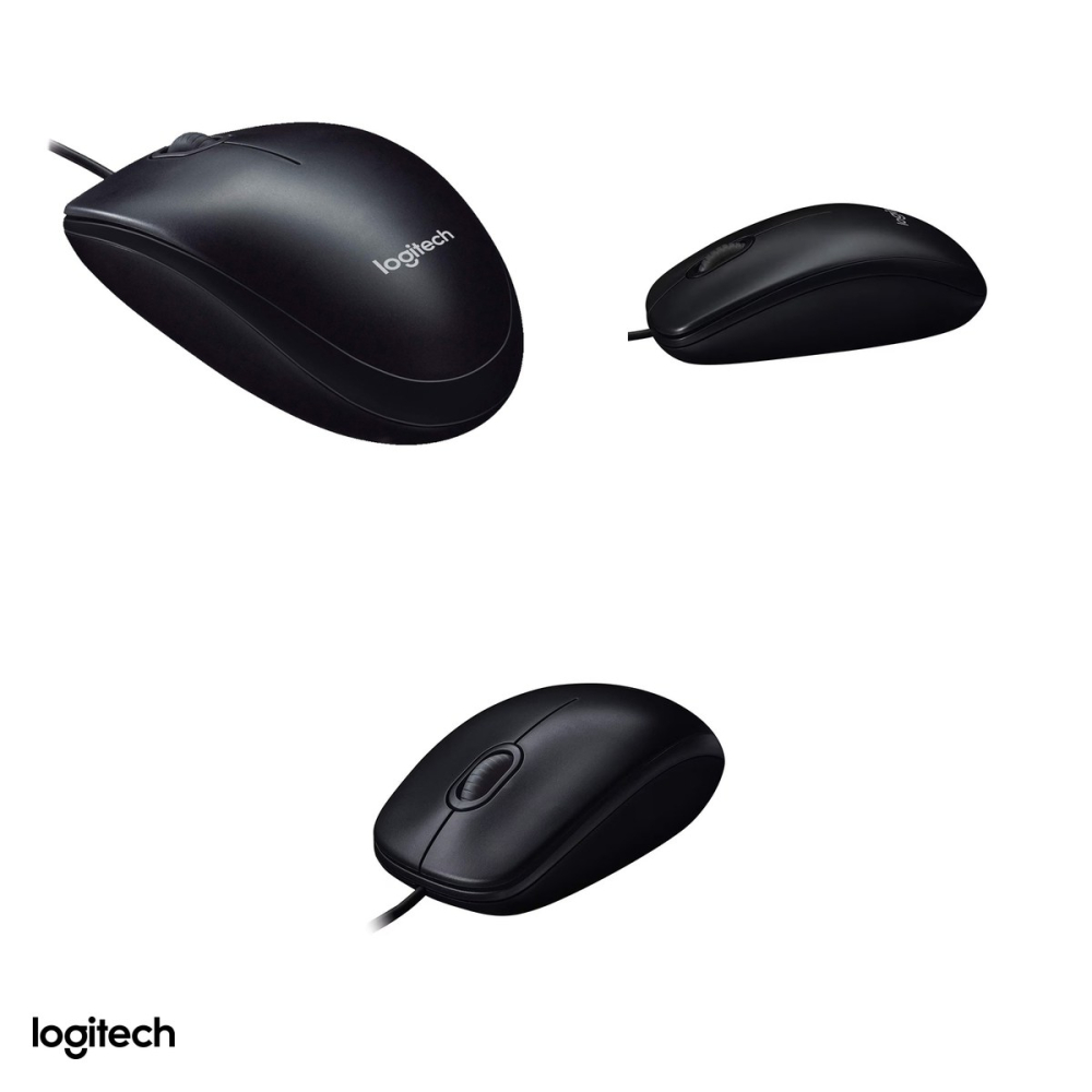 Mouse cu fir Logitech M90, USB, senzor optic 1000 DPI, 3 butoane, ambidextru, negru, 910-001793 [4]
