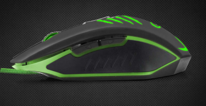 Mouse optic cu fir, Esperanza, USB, 2400DPI, Negru/Verde [7]