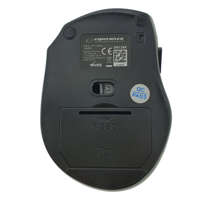 Mouse optic fara fir, 6D, Bluetooth v.5.0, Esperanza Auriga 94654, 105 x 70 x 35 mm, 1600 DPI, negru [4]