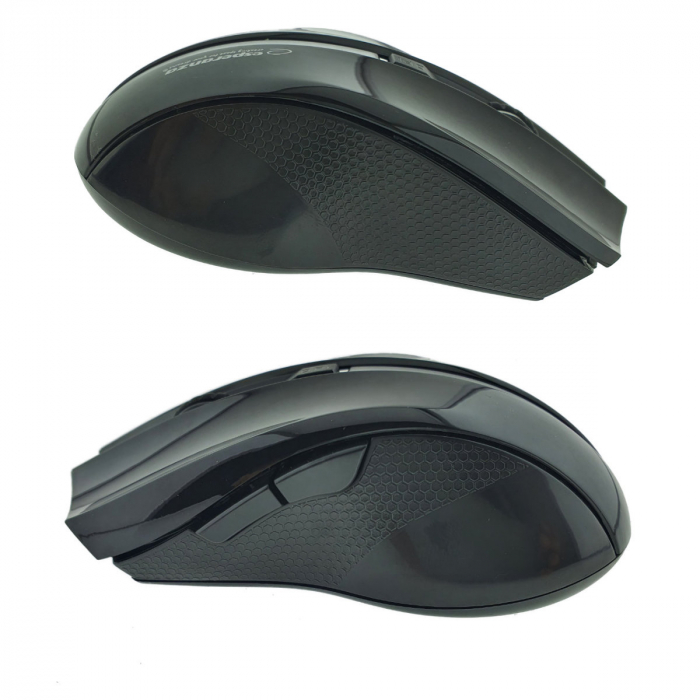 Mouse optic fara fir, 6D, Bluetooth v.5.0, Esperanza Virgo 94664, 120 x 70 x 40 mm, 1600 DPI, negru cu gri [3]