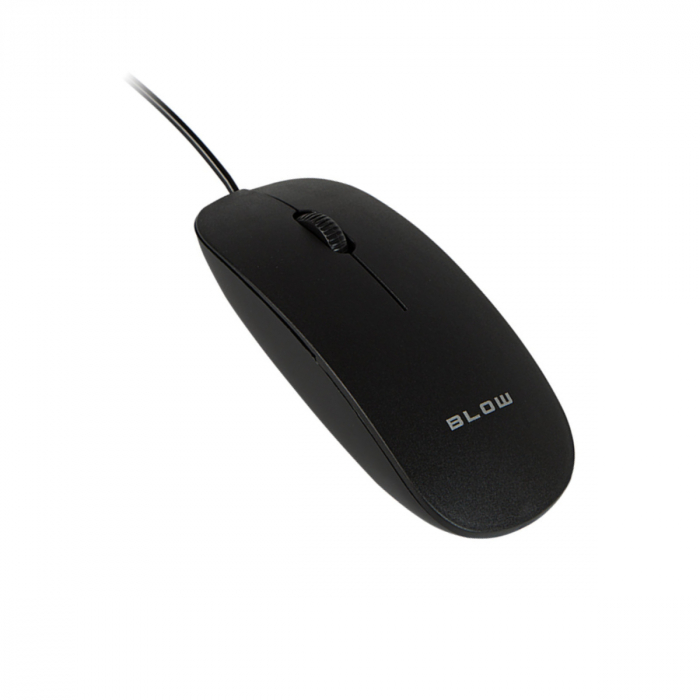 Mouse optic USB, BLOW MP-30, 1000DPI, cablu USB de 1.5m, negru [1]