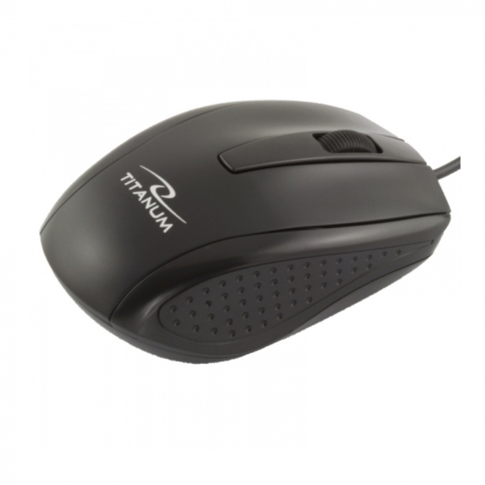 Mouse optic prin cablu USB, Esperanza, Titanum, TM110K, Marlin 3D, 1000 DPI, Blister, negru [2]