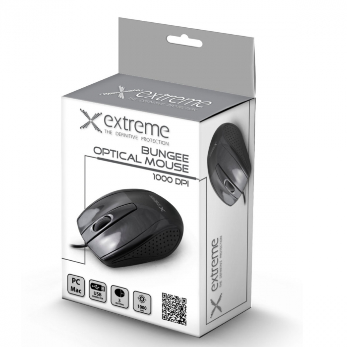 Mouse optica 3D USB Nan, 1000 DPI, cablat, ergonomic, 100x63x35mm [2]