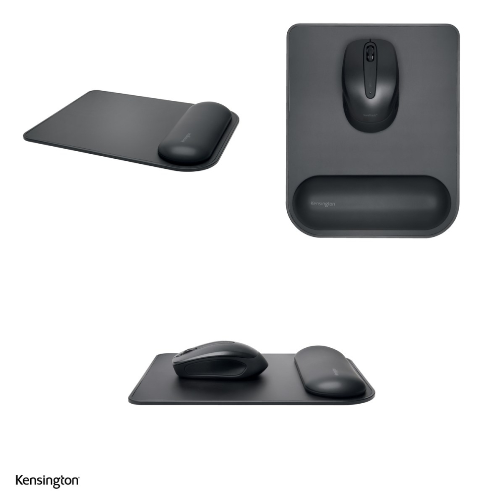 Mouse pad ergonomic Kensington cu suport ultramoale pentru incheietura, 195x240x21 mm, negru [4]