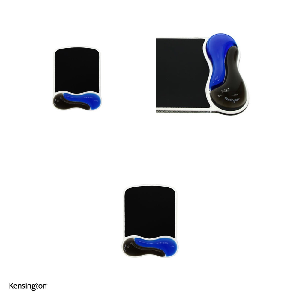 Mouse pad Kensington Duo Gel cu suport pentru incheietura, albastru cu negru [4]