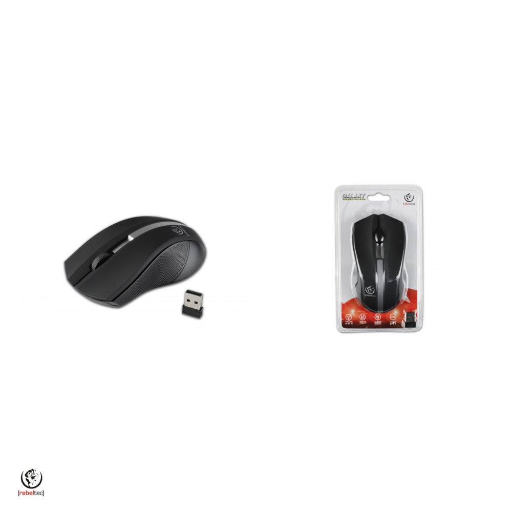 Mouse Rebeltec wireless Galaxy, 4 butoane, raza 10 m, fara fir, optic, 1000 dpi, Argintiu [4]