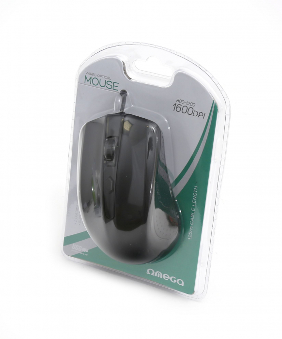 Mouse Omega Value OM05B, 1000 DPI, Negru [2]