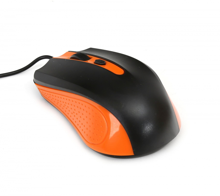 Mouse Omega Value OM05O, 1000 DPI, Negru/Portocaliu [3]