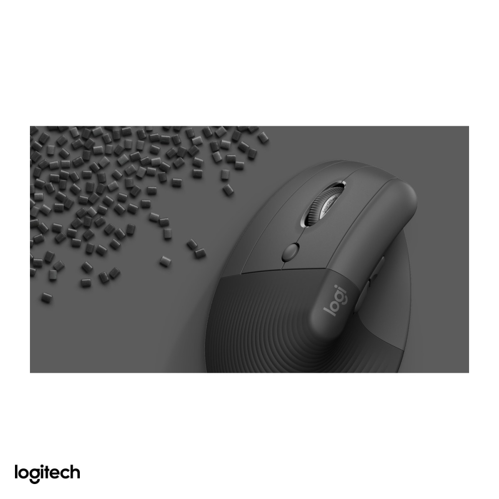 Mouse vertical ergonomic wireless Logitech Lift Left, pentru stangaci, 6 butoane, Logi Bolt si Bluetooth, unghi de 57 de grade, clicuri silentioase, Easy-Switch 3 dispozitive, grafit, 910-006474 [6]