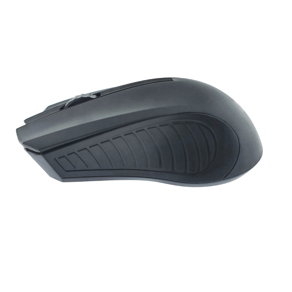 Mouse Wireless 1200 DPI Ergonomic Birou Laptop cu Receptor Nano Integrat, dimensiuni 115 x 70 x 35 mm, negru [4]