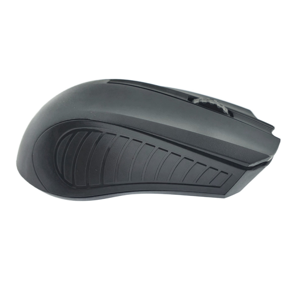 Mouse Wireless 1200 DPI Ergonomic Birou Laptop cu Receptor Nano Integrat, dimensiuni 115 x 70 x 35 mm, negru [2]