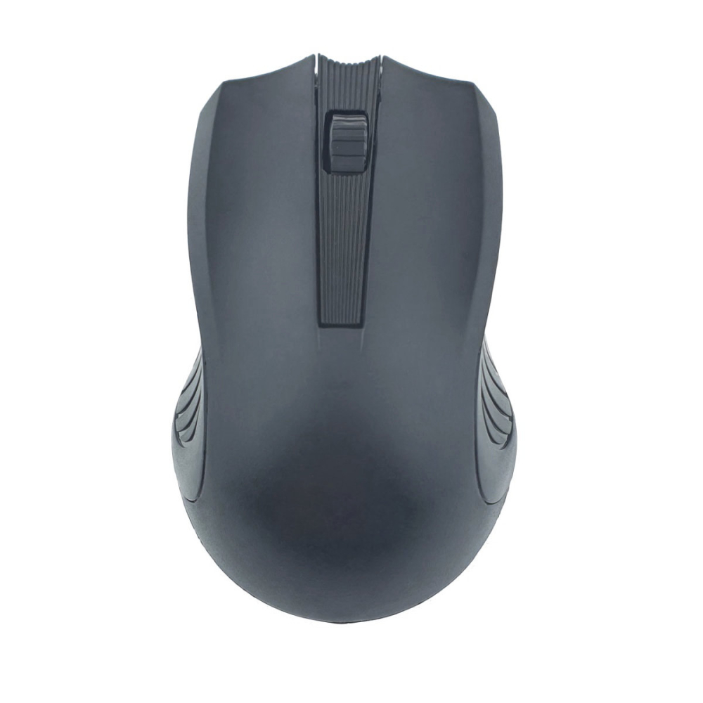 Mouse Wireless 1200 DPI Ergonomic Birou Laptop cu Receptor Nano Integrat, dimensiuni 115 x 70 x 35 mm, negru [3]