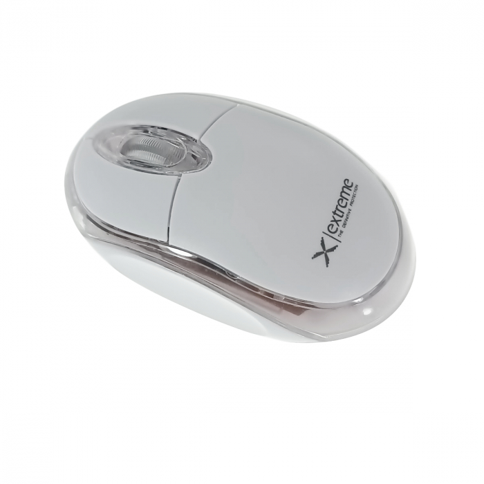 Mouse wireless 2.4 GHz, Xtreme Harrier, 1000 DPI, cu 3 butoane, 95 x 55 x 32 mm, receptor nano USB, alb [3]