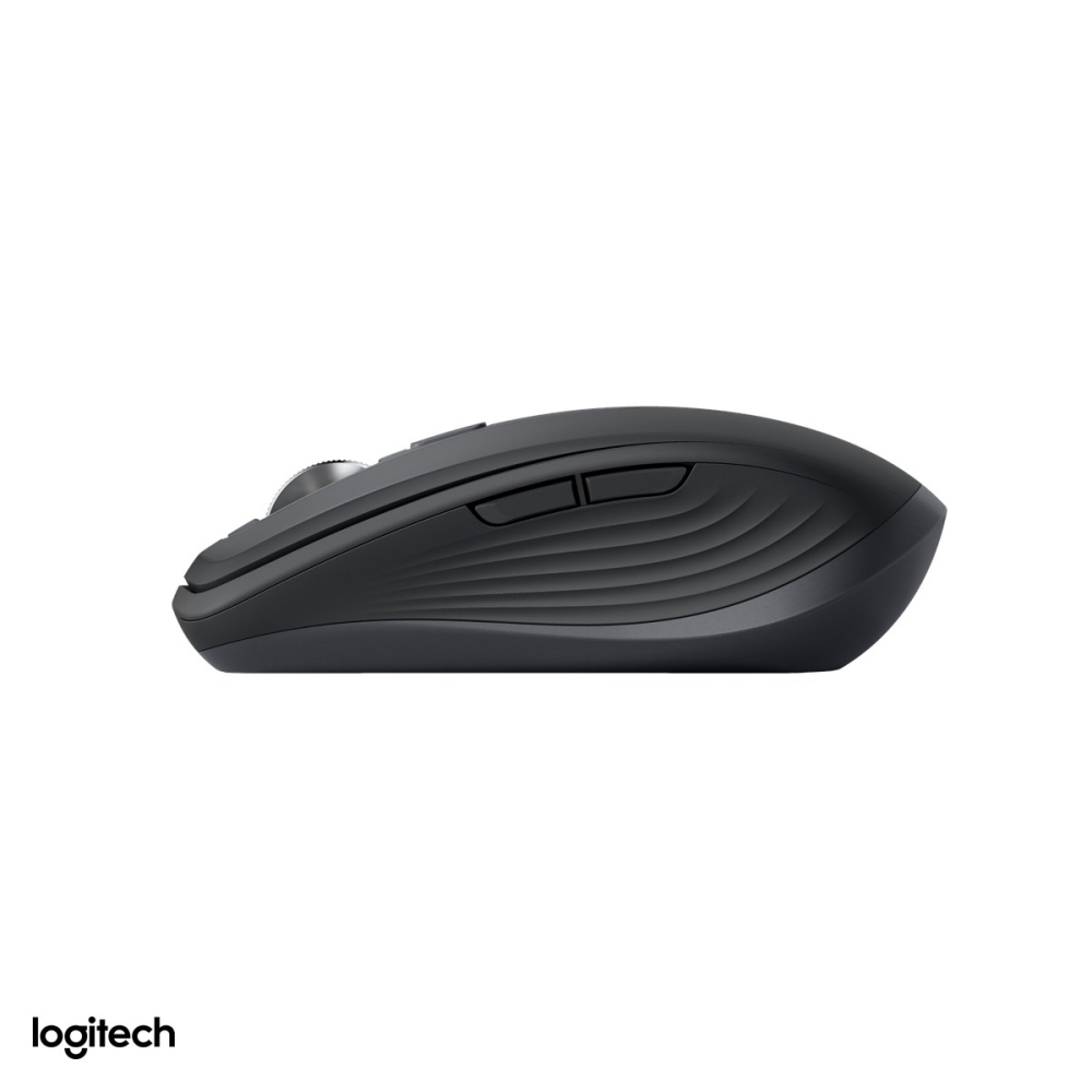 Mouse wireless compact Logitech MX Anywhere 3S, Bluetooth, senzor Darkfield pana la 8000 DPI, 6 butoane, rotita MagSpeed, clicuri silentioase, acumulator USB-C, gri grafit, 910-006929 [5]