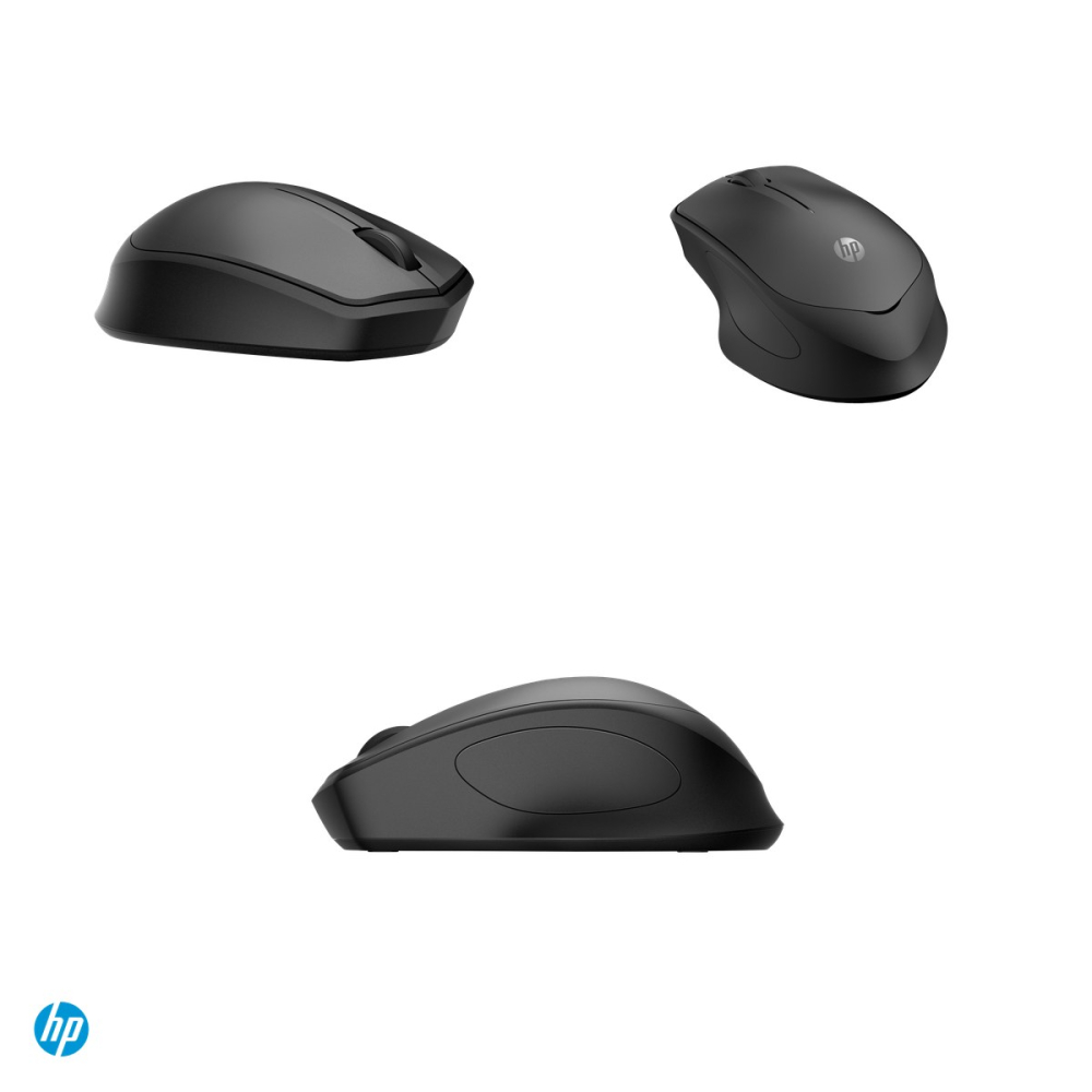 Mouse wireless HP 285 Silent, receptor USB-A 2.4 GHz, clicuri silentioase, senzor HP Blue Optical 1200 DPI, 3 butoane, 1 baterie AA, negru, 6G4E6AA [4]