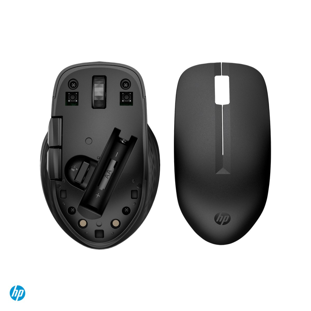 Mouse wireless HP 435 Multi-Device, receptor USB-A si Bluetooth, pana la 2 dispozitive, senzor 4000 DPI, 5 butoane, 1 baterie AA, negru, 3B4Q5UT [5]