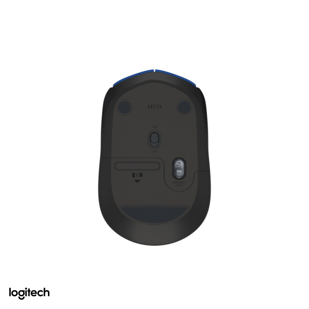 Mouse wireless Logitech M171, conexiune 2.4 GHz cu receptor USB, senzor optic 1000 DPI, 3 butoane, raza de lucru 10 m, 1 baterie AA, forma ambidextra, negru cu gri, 910-004424 [5]