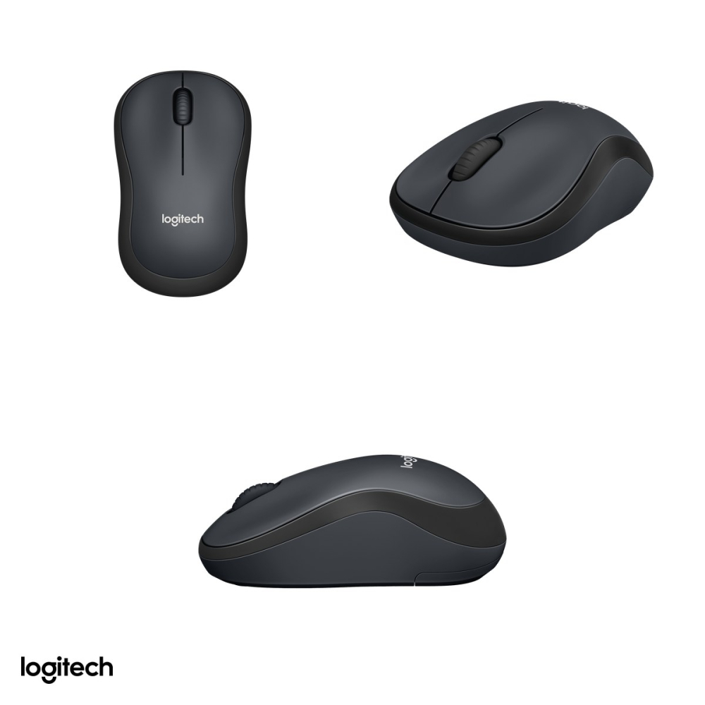 Mouse wireless Logitech M220 Silent, clicuri silentioase, receptor nano USB 2.4 GHz, senzor optic 1000 DPI, 3 butoane, ambidextru, 1 baterie AA, gri inchis, 910-004878 [4]